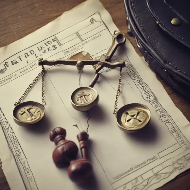 Scale weighing pension icons against a widow