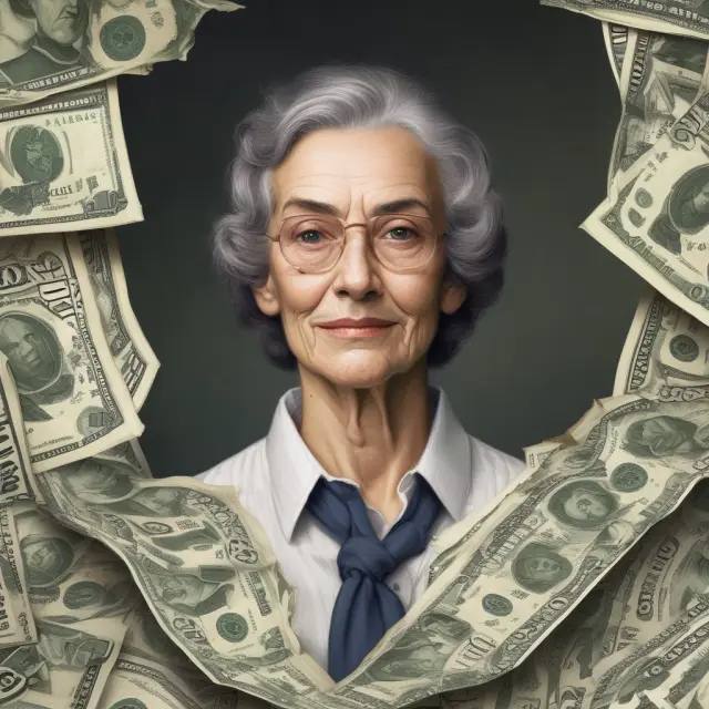 A widow standing at a fork in the road represents the decision-making process for surviving spouses regarding tax benefits and estate planning.