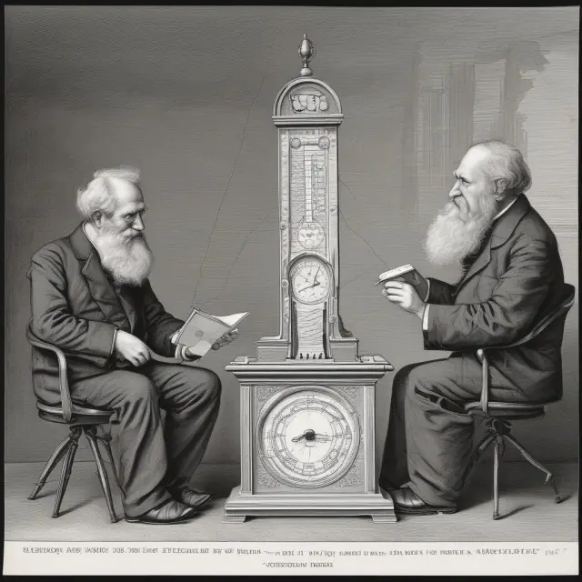 Frank Wilcoxon introducing the Wilcoxon rank sum and signed rank tests as symbols of nonparametric statistics, represented by hourglasses on a timeline.