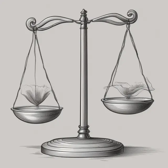A set of scales represents the Wilcoxon test