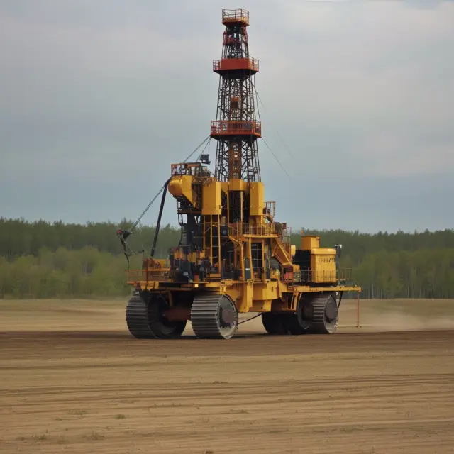 An image of technological tools including seismic surveys, directional drills, and fracking equipment working together to explore wildcat drilling areas