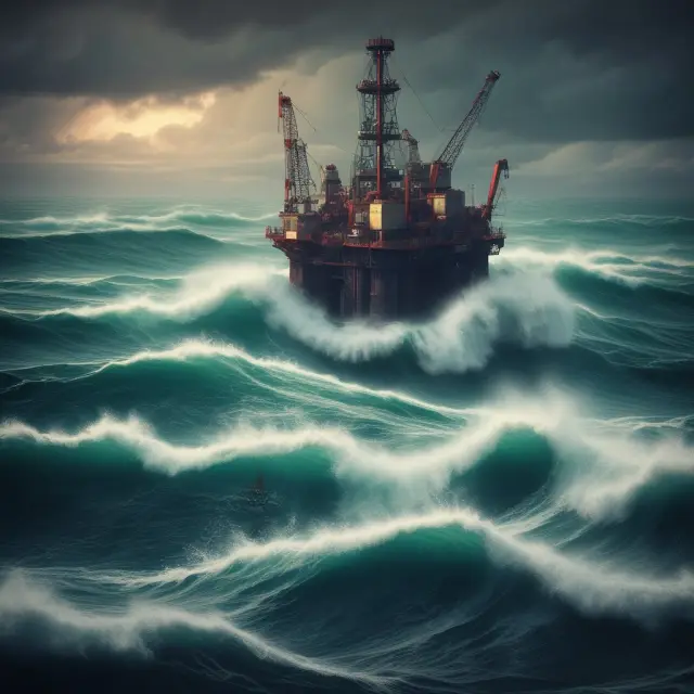 A small wildcat drilling company navigates the stormy seas to discover hidden oil reserves, contributing to the energy sector