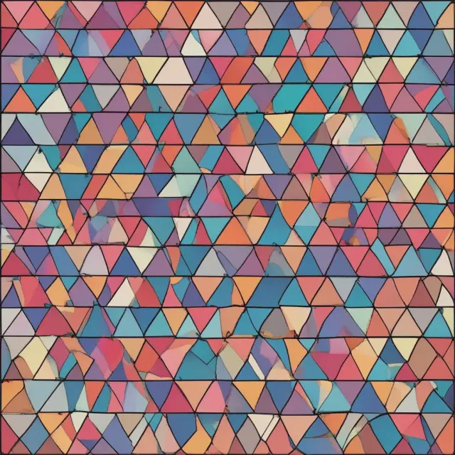 Illustration of triangle shapes representing +DM (green), -DM (red), and TR (blue) to symbolize the DMI calculations