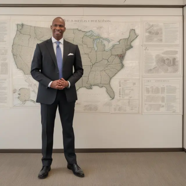 William T. Dillard II and map with stable, strong real estate properties