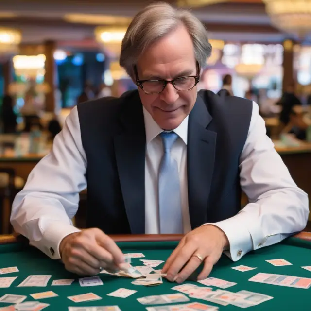 Bill Gross playing a stamp game in Las Vegas, transforming bonds and PIMCO