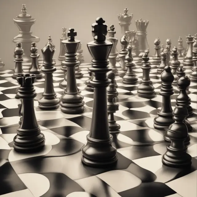 A game of chess featuring the Williams Act and tender offers symbolizing corporate governance and regulatory balances