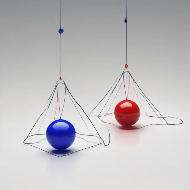 Two momentum indicators, Williams %R (blue) and Stochastic Oscillator (red), comparing their harmonious differences in oscillation.