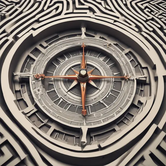 Compass symbolizing Willie Sutton Rule guides management towards focusing on high-cost areas in accounting for maximum savings