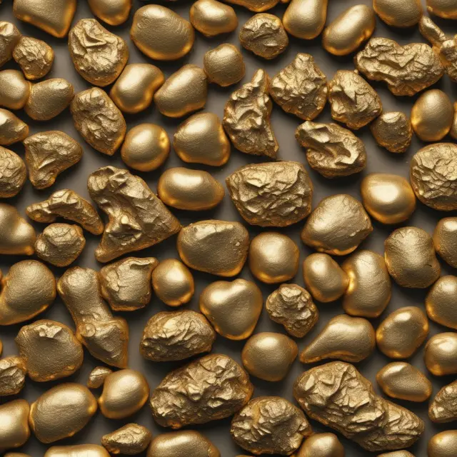 Golden nuggets symbolizing unexpected, substantial gains (windfall profits) in various industries