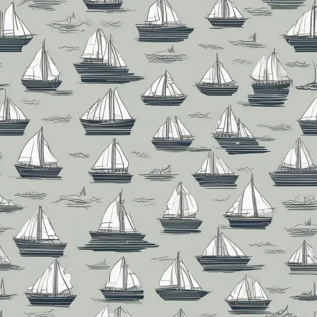An ocean teeming with windfalls represented as sailboats, navigating trends: automation, emerging markets, renewable energy, and regulations.
