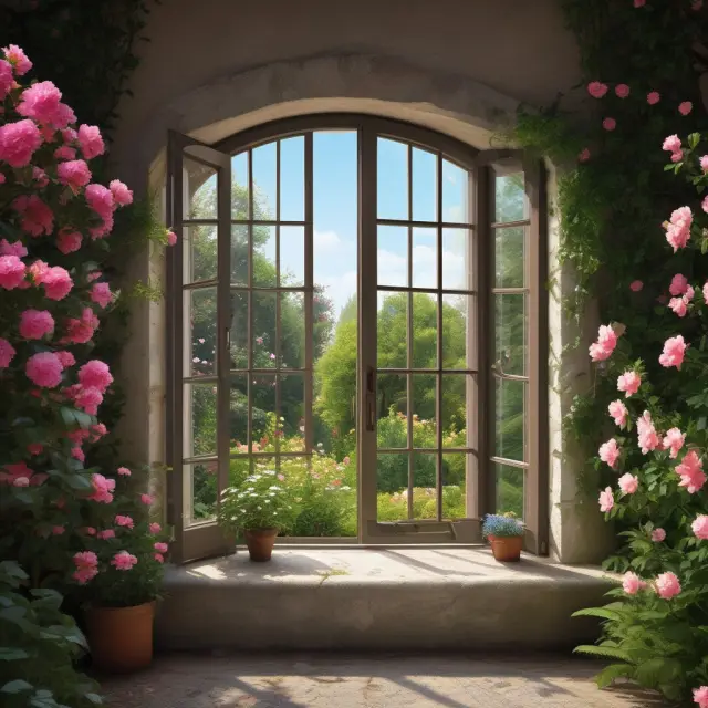 A flourishing garden of window Guaranteed Investment Contracts (WGICs), representing growth and stability for investors