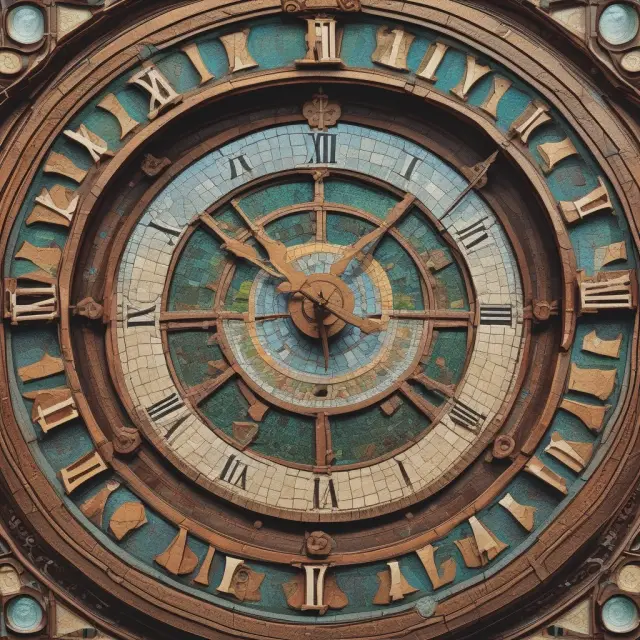 Open investment window clock showcasing a year