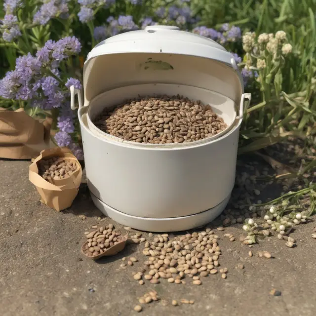 Time capsule opening to reveal matured seeds representing principal and interest
