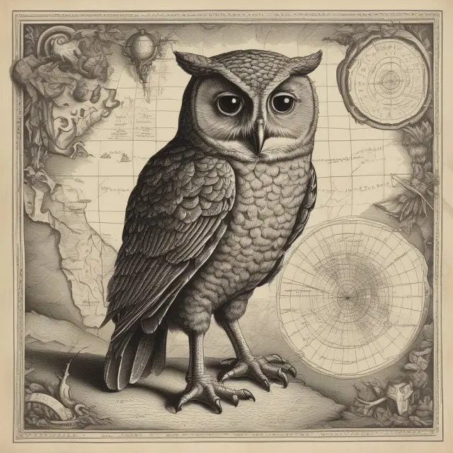 An ancient owl studies a map filled with interest rate landscapes and risk factors to consider investing in window guaranteed investment contracts (WGICs)