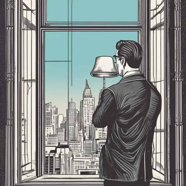 A man reaching for a rapidly closing window, emphasizing the importance of quick action in finance