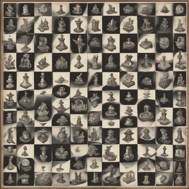 A chessboard filled with various industry pieces, dominated by a few powerful kings and queens