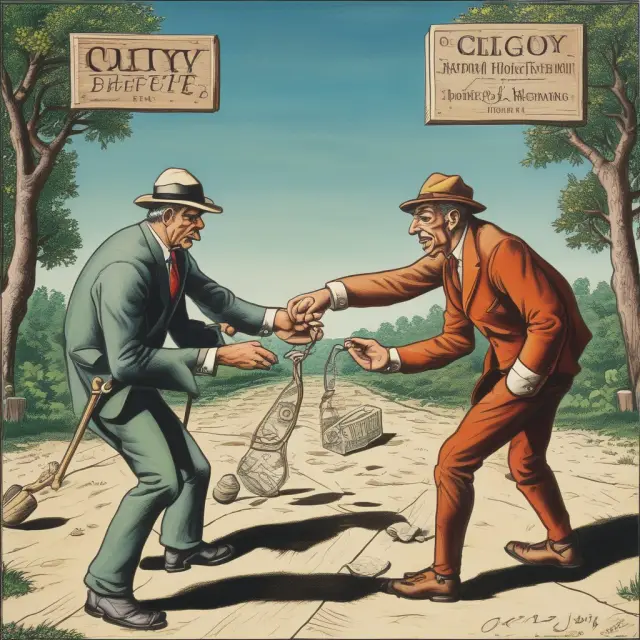 Comparison of winner-take-all markets (WTAMs) represented by an oligopolistic market with a few dominant firms, versus mutual benefit systems symbolizing equitable wealth distribution.
