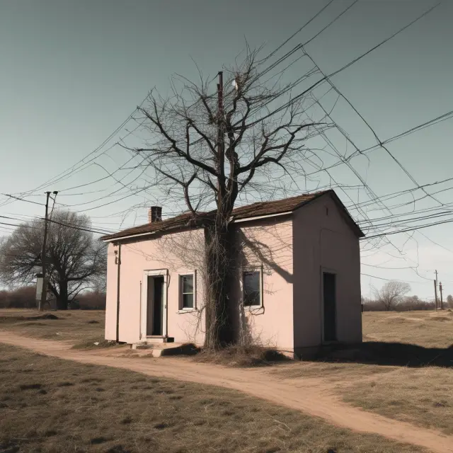 Wirehouse transforming from a traditional structure connected by telegraph wires into a modern, digital network, reflecting their evolution