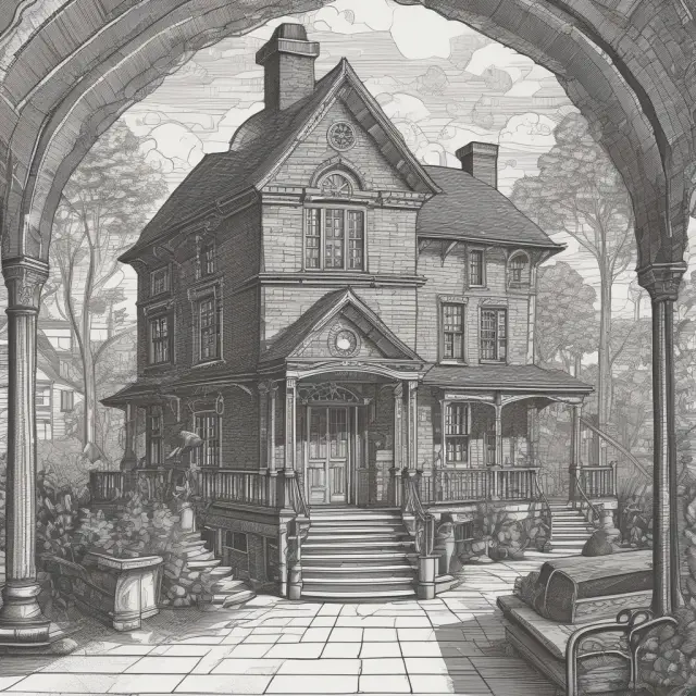 A wirehouse depicted as a time capsule, symbolizing knowledgeable guidance and financial growth throughout various market conditions