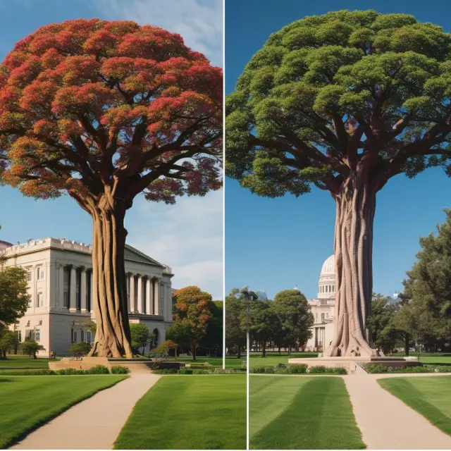 Illustration comparing the Wisconsin School of Business to MIT Sloan and Stanford Graduate Schools of Business, highlighting their rankings and tuition.