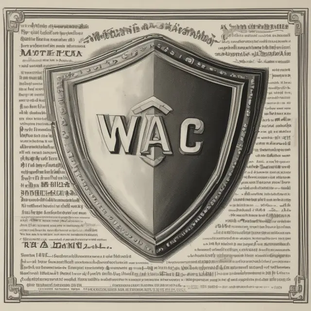 An image of a WAC statement shield protecting an advertising banner, emphasizing transparency and truthfulness