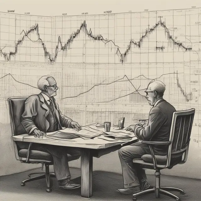 A scale with a balanced portfolio suddenly tips as market correction forces the investor to sell more shares than planned