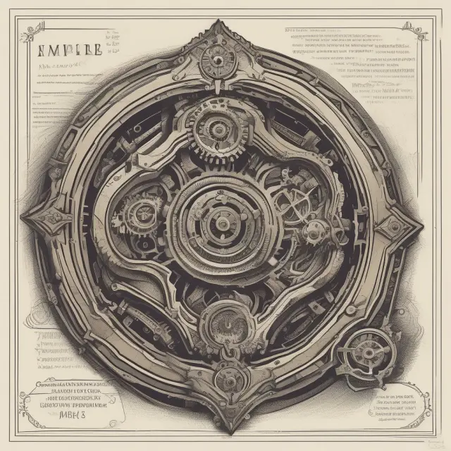 Gears symbolizing labor laws in motion, interconnected with an ethical work ticket system