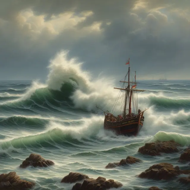 A tranquil sea representing municipal bond markets with waves symbolizing market conditions impacting workable indicators on the shore.