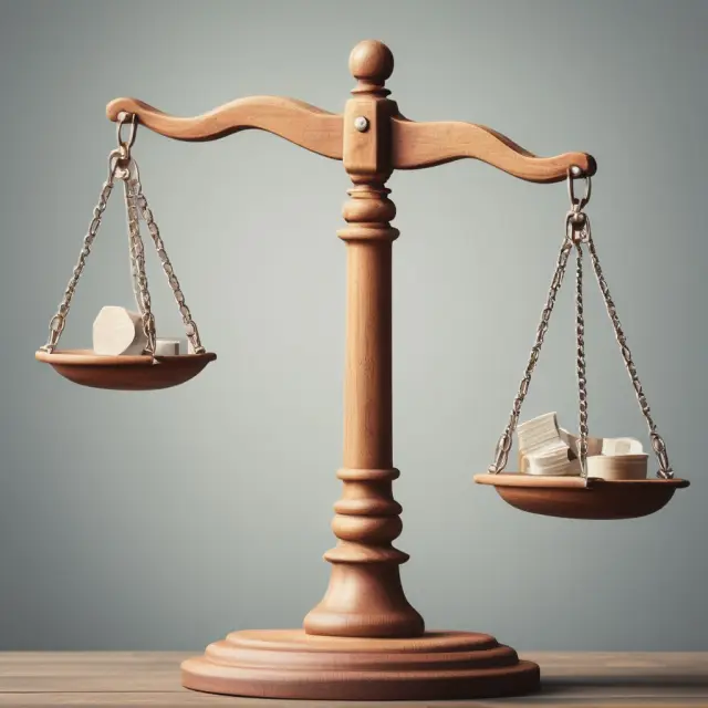 Image of a scale with Part A (state requirements) on one side and Part B (employer liability coverage) on the other, balancing each other