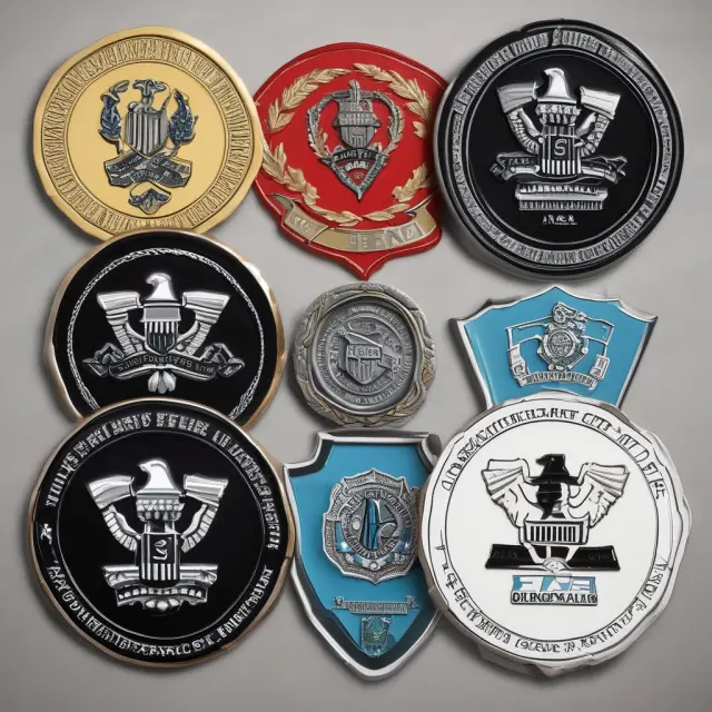 Five interconnected shields symbolizing federal workers