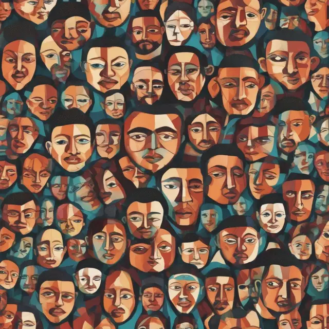Mosaic of working-class individuals from various ethnicities illustrating historical change and unity