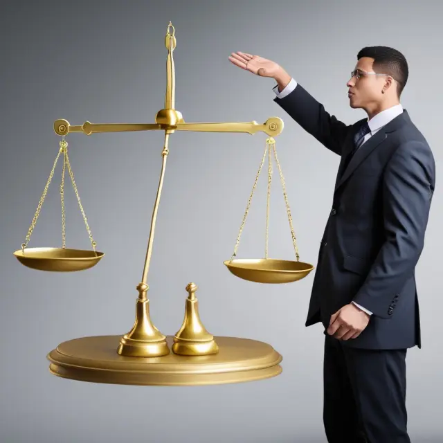 Minority shareholder exerting influence over company decisions using golden scale