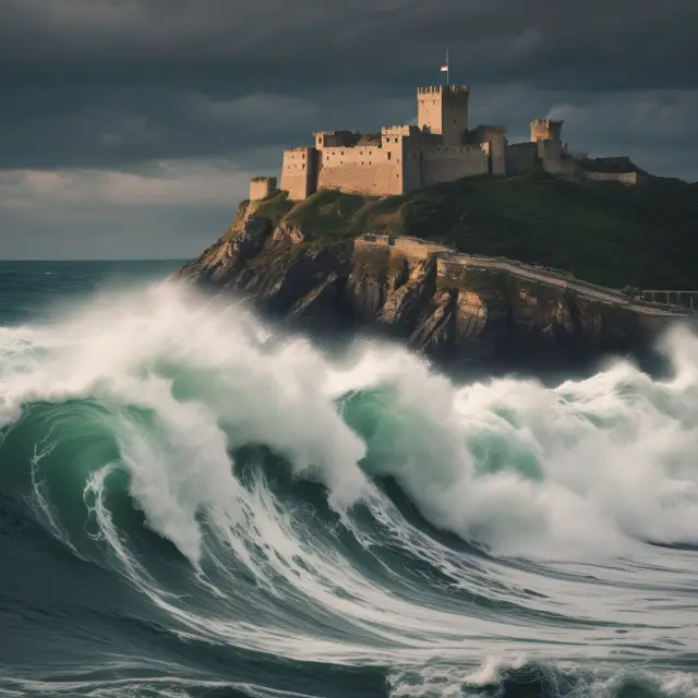 A turbulent sea symbolizing the challenges of having working control in corporate governance, with potential harm to long-term value and conflicts among stakeholders