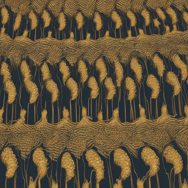 Minority shareholders wielding significant influence through working control, symbolized by golden threads intertwining a corporate fabric