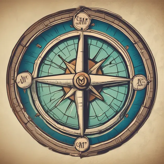 A compass with regulatory symbols pointing toward a business ship, illustrating adherence to regulations for working capital loans.