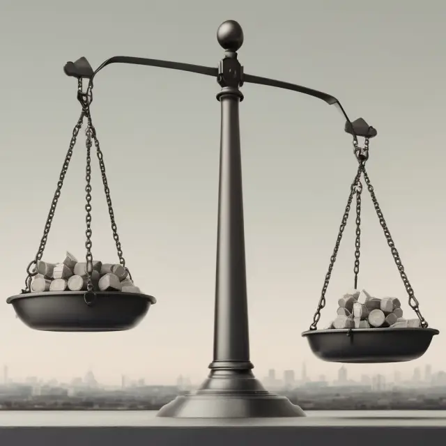 Visualizing industry benchmarks: Two balances weighing companies with unique industry contexts