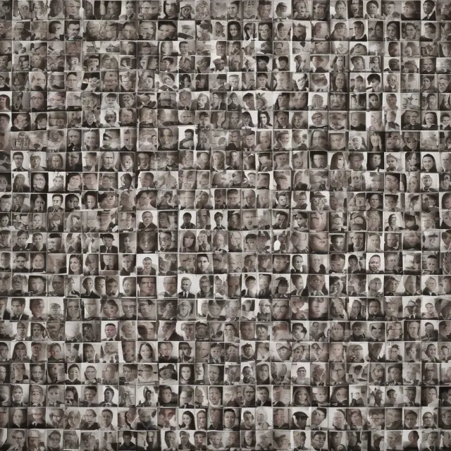 An intricate mosaic depicting diverse faces symbolizing World Economic Forum