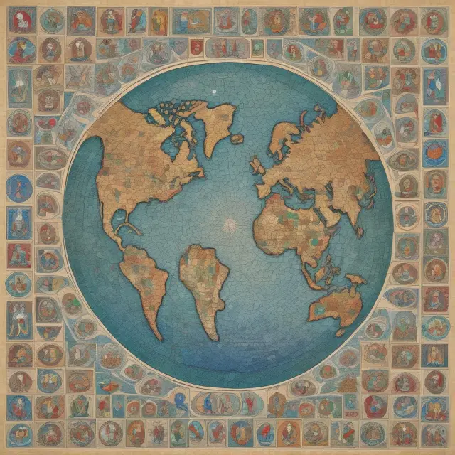 An image of various stock exchange logos forming a mosaic, representing the formation and growth of the World Federation of Exchanges