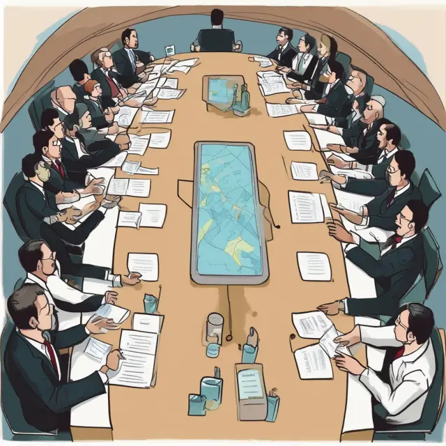 Image: A roundtable discussion among global regulators under the WFE umbrella, fostering collaborative financial regulation.