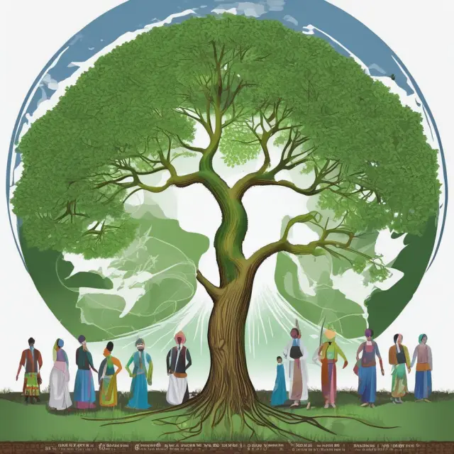 The World Bank as a caring hand planting seeds of change, fostering poverty reduction and economic growth through various successful initiatives