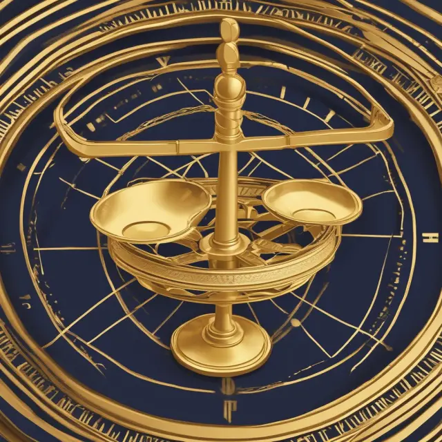 A golden scale balances world economies represented by various currencies, with the World Gold Council (WGC) compass guiding central banks