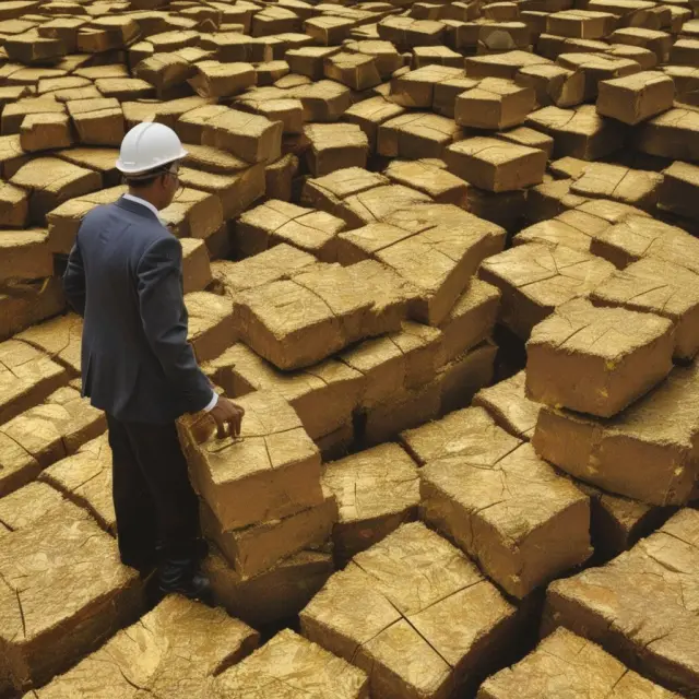 The World Gold Council advocating for sustainable gold mining practices, symbolizing environmental balance, social responsibility, and transparency.