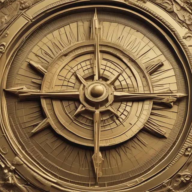 A golden compass with a World Gold Council logo atop, representing guidance for understanding gold mining and investment opportunities.