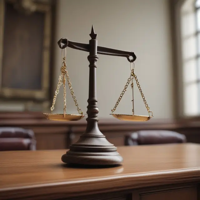An image depicting the scales of justice balanced with an employer protected by a shield amidst the dual systems of civil and criminal law.