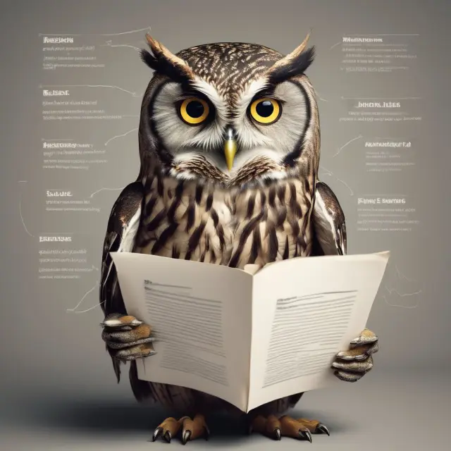 An owl sits amongst professionals, providing guidance and advice as they consider different wrap-around insurance policies