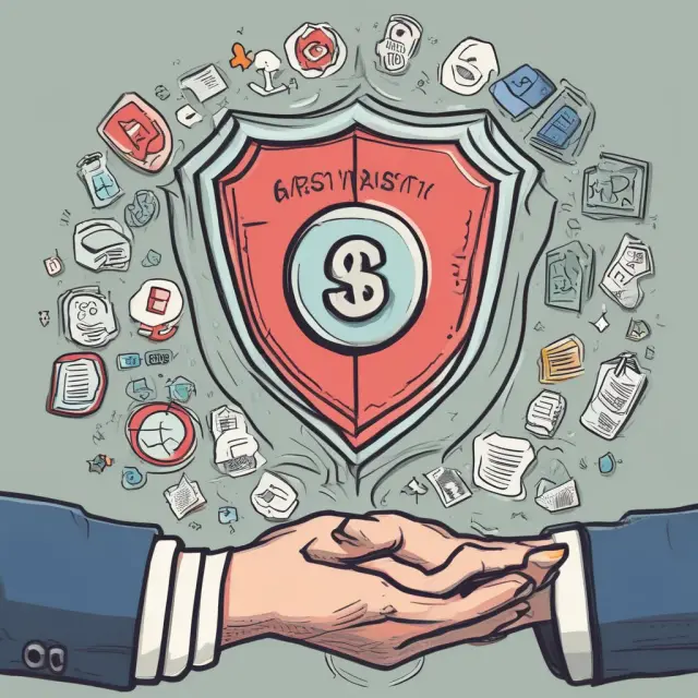 An institutional investor safeguards their wealth through a wrap account: savings shield, key to expert managers, and no-overtrade sign