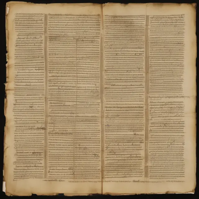 Image of an open scroll displaying various writs used in legal proceedings