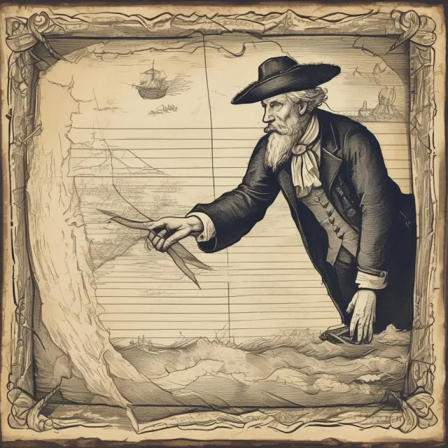 An institutional investor navigating a courtroom sea, guided by a treasure map of various writs representing legal solutions and opportunities