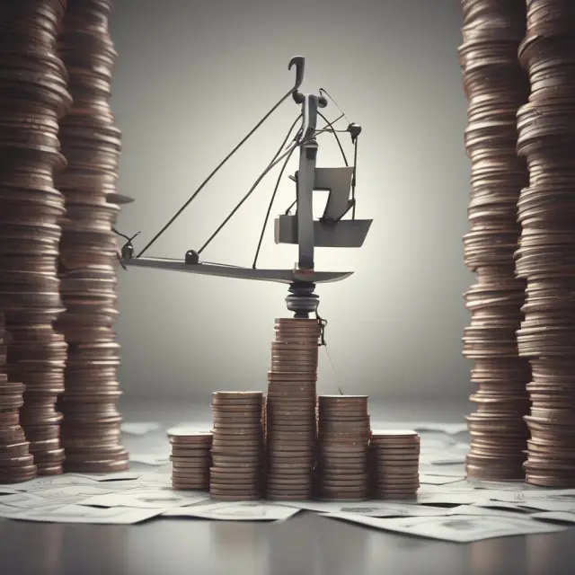 An accountant carefully balances scale pans, one filled with financial documents and the other displaying GAAP symbols, symbolizing the importance of accurate write-offs for businesses.