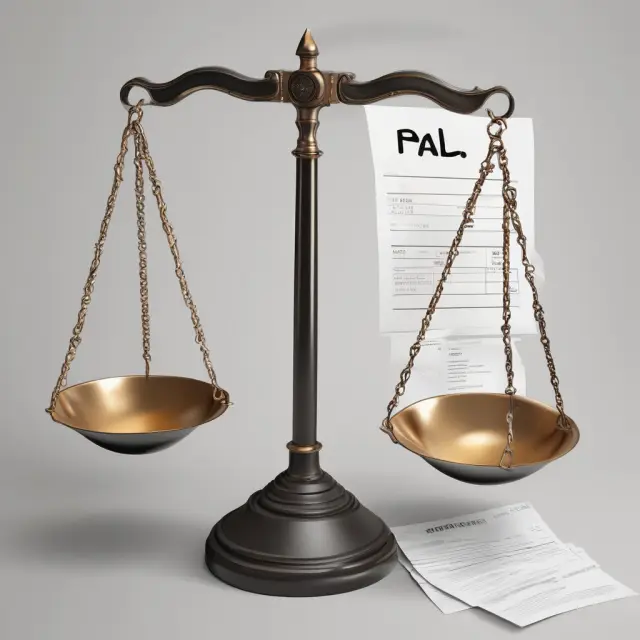 Image of a balanced scale comparing impairment losses and tax deductible write-downs
